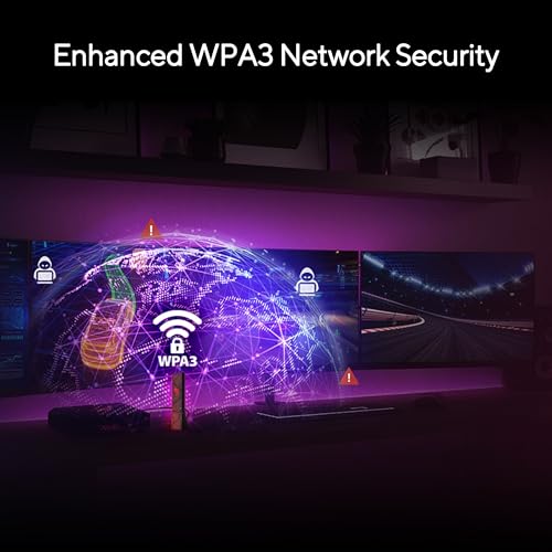 ASUS ROG USB-BE92 Tri-Band BE6500 WiFi 7 USB Adapter, 6GHz Band, Support 4096-QAM, Multi-Link Operation (MLO), Compatible with Type A and C, WPA3 Network Security - image 6