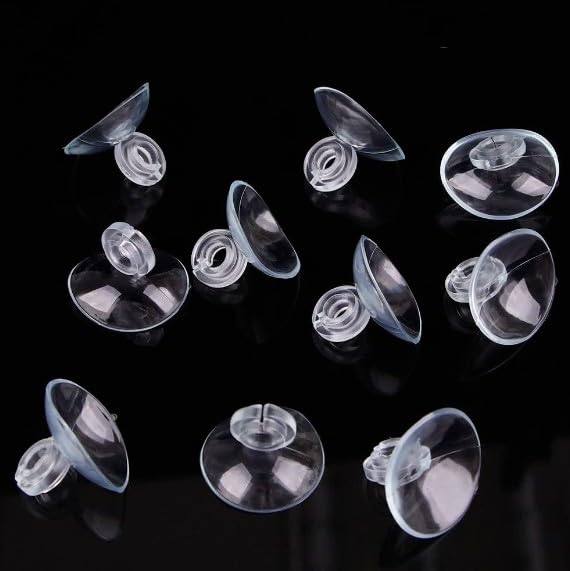 WinldMonmo Transparent Aquarium Suction Cup Holders, 10 Pack, for Fish Tank Tubing, Pumps and Filters