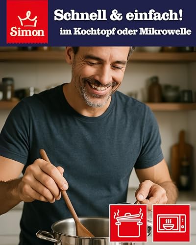 SIMON Delikatess Rindergulasch 800 g I Zartes Fleisch in herzhafter Sauce I Fertiggericht in recyclebarer Konserve I Authentische Hausmannskost