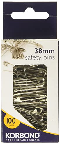 Korbond Épingles à Nour, Nickel, Acier, Argenté, 38 mm Cover