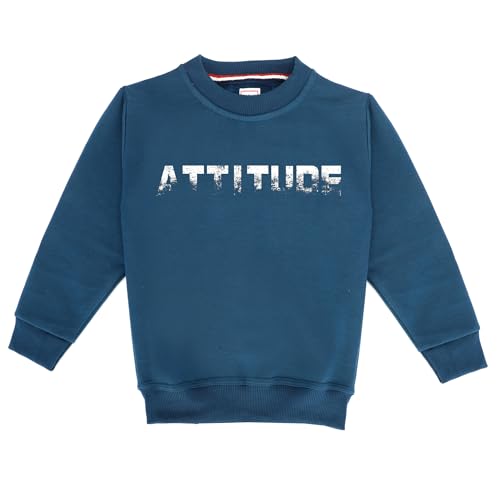 Image of Kids Woolen Graphic Print Sweatshirts and Sweatpants Set for Kids Suit Set (SWT.RN.TR-22)