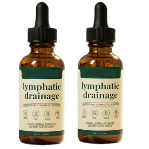 Gotas de Drenaje Linfático Lymphoria, Gotas de Bienestar Lymphoria, Fórmula Herbal Suave, Fortalece el Sistema Inmunitario, Promueve la Salud General, para Mujeres y Hombres