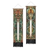 PLIGREAT 2 Pack Fantasy Weapons Vertical Tapestry Swords Aesthetic Wall Hanging for Bedroom Bathroom Living Room Vintage Long Narrow Wall Hanging Dorm Room Home Art Decor