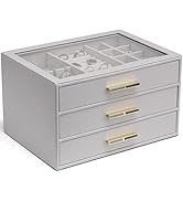 Vlando Schmuckkästchen - Ästhetischer Schmuck Organizer mit 3 Ebenen - Personalisierter Schmuckka...