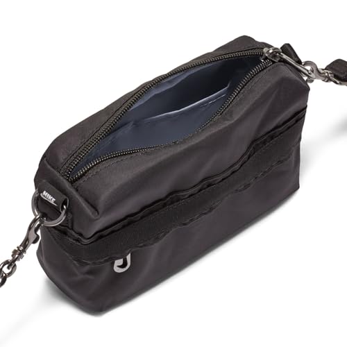 NIKE CW9304-010 Sportswear Futura Luxe Gym Bag Women's Black/Black/White 1SIZE, Black/Black/White, One Size, Sport4