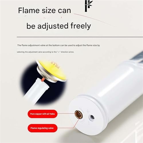 Encendedor metálico antorcha rojo resistente al viento miniatura 5