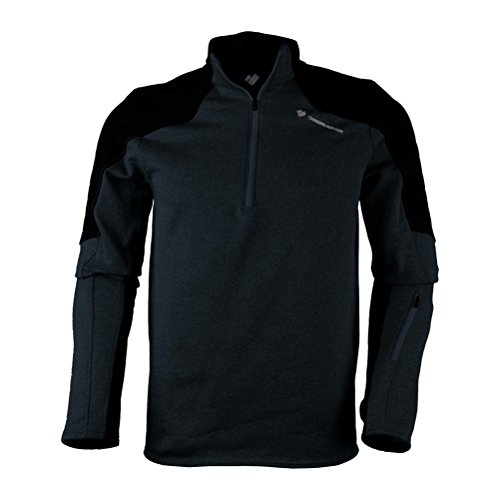 Obermeyer Semishell 1/4 Zip Fleece Black MD Regular