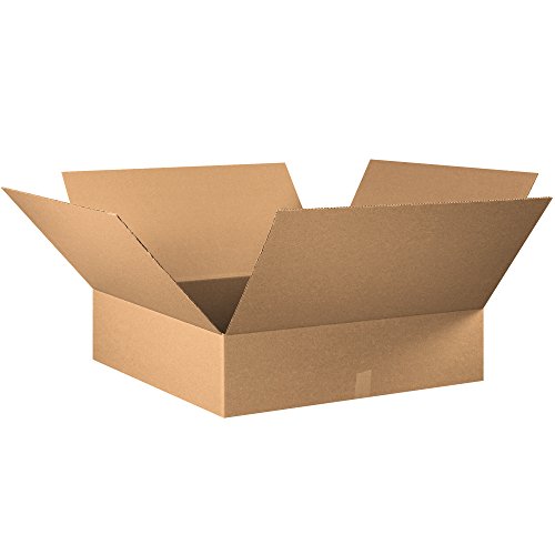 Image of TAPE LOGIC 30x30x8 Flat Corrugated Boxes, Flat, 30L x 30W x 8H, Pack of 10 | Shipping, Packaging, Moving, Storage Box for Home or Business, Strong Wholesale Bulk Boxes