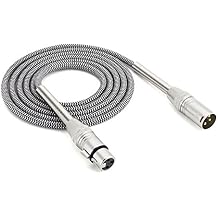 Sewell Premium XLR Microphone Patch Cable, 50 ft, Pure Copper, OFC, 24k Gold Plated, Flexible, Silverback SW-32835-50