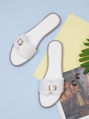 Image of Women's Oasis Flat Sandal Lightweight & Flexible Comfortable Design Anti-Skid Sole Versatile Style For Girls /Ladies