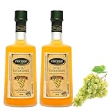 Natural White Grape Vinegar, Additive-free, 100% Natural, Fermented, Organic, Turkish product, 500 ml, PACK OF 2