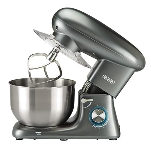 Bourgini Kitchen Chef Plus Grey - Robot de cocina (5,5 L), color gris metálico