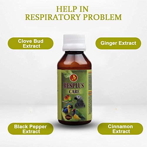 Image of Pet Care International (PCI) Bird Supplement Resplus Care || Helps in Respiratory Problem for Healthy Bird Healthcare (100ML, Resplus)