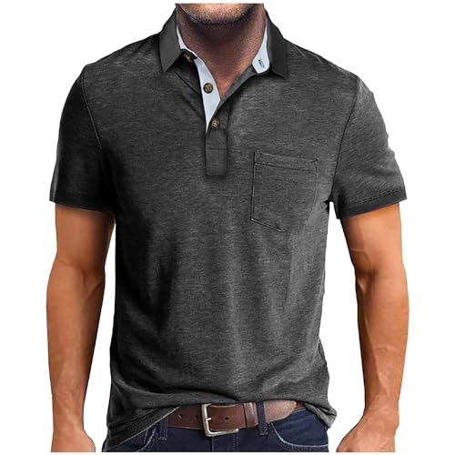 s 2024,Mens Cotton Polo Shirts Short Sleeve,Men's...