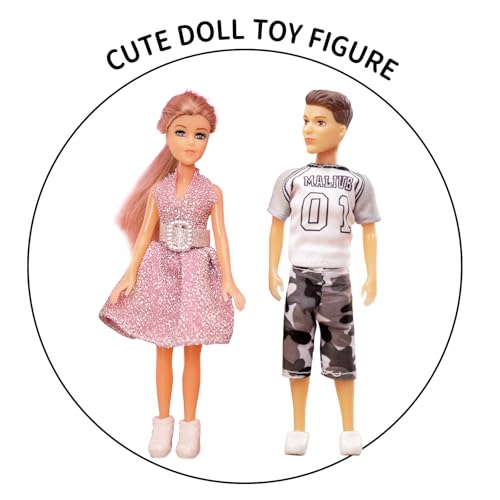 Image of TEMI Villa Toy for 3 4 5 6 Year Old Girls - 4 Storeys 10 Rooms Villa Playset with 2 Doll Toy Figures, Accessories and Furniture, Toddler Home Pretend Kits Gifts for Kids Ages 3 Toys