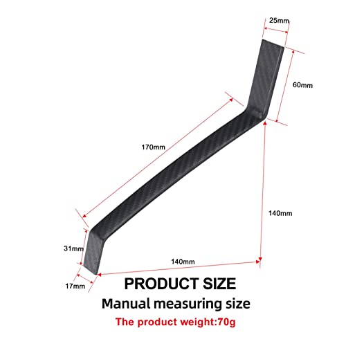 DKNTZO Plane Landing Gear, Fix Wing RC Airplane 3K Skid Carbon Fiber Landing Gear for 50 Class Aircraft for Extra 330SC 20cc Profile Airplane for RC Airplane Plane Fix Wing Aircraft Accessories Part