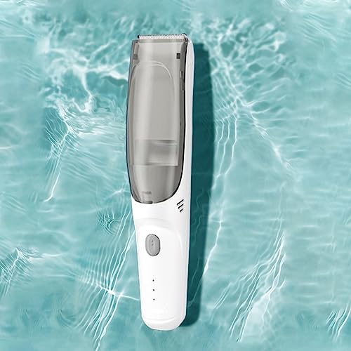 Jauhmui Baby Haarschneider, Automatisches Saugen, Leise Kids Haarschneidemaschine, Elektrischer Haarschnitt-Kit, Wasserdichter, Schnurlos, USB Schnell Wiederaufladbar, 3 Führungskämme (Stil1)