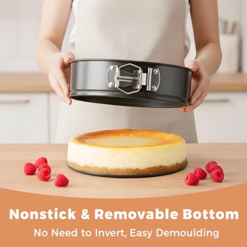 Molgree Springform Pan 9 Inch Spring Form Pan for Cheesecake with Protector - image 3