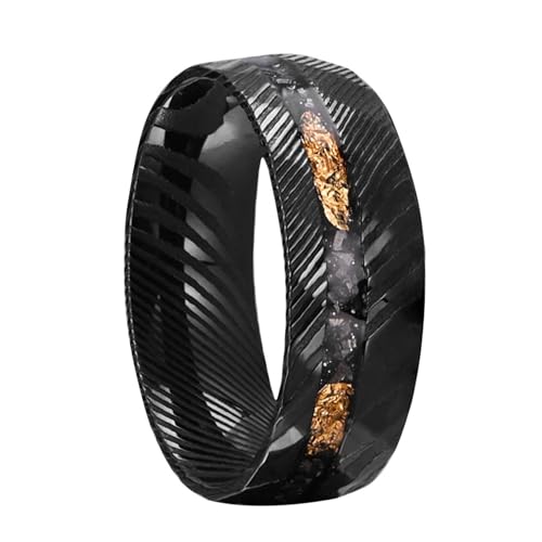 Bague tungstène 8mm motif sergé : le bijou stylé à porter au quotidien