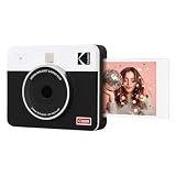 KODAK Mini Shot 3 Retro 4PASS 2-in-1 Fotocamera Istantanea & Stampante Fotografica (7.6x7.6cm) + 8 Fogli, Bianco