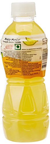 Image of Mogu Mogu Pineapple Juice Drink with Nata de Coco Jelly 320ml (Pack of 18)| Refreshing Tropical Thai-Made Sip & Chew Beverage.