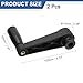 uxcell 2Pcs 10x105mm (Dia x L) Revolving Handwheel Machine Handle, Universal Lathe Crank Grip Replacement for Industry Lathe Milling Grinding Machine, Black (Round Hole)