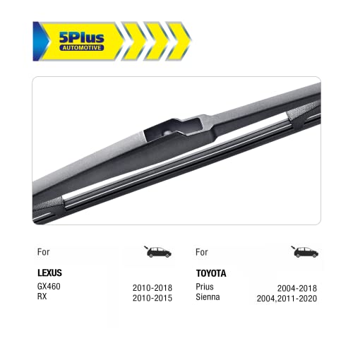 16" Rear Wiper Blade Replacement For Toyota Sienna 2022-2011 Prius 2022-2004 /Lexus Rx350 Rx450H 2022-2010 Gx470 2009-2003 Back Windshield Wiper Blade (16-A) #TOP1