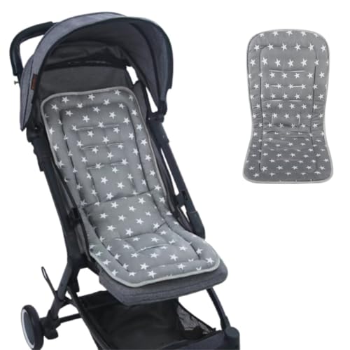 Stroller Seat Liner Breathable Baby Pushchair Pram Seat Cushion Universal Baby Carriage Cushion Reversible Seat Mat Pad for Stroller