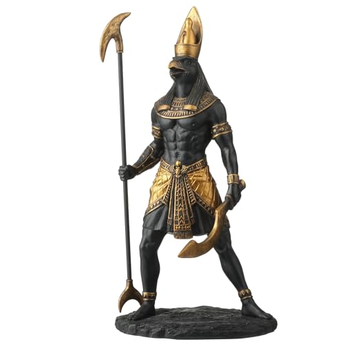 Escultura Decorativa Horus Dios Sol Egipcio 26.7 cm