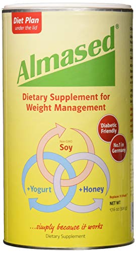 Almased Meal Replacement Shake - Plant Based Protein Powder for Weight Loss - Gluten-free, Non-GMO 17.6 oz (3 Pack)