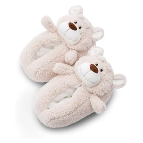 NICI Bear Bendix Plush Slippers for All Cover