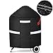 Patiassy 3 Layers Weber Kettle Grill Cover for Round Charcoal Grills 26.5" Dia x 29" H 100% Waterproof PVC Surface BBQ/Barbecue Grill Cover, 5 Years Warranty