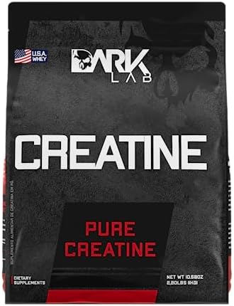 Creatina Pura Dark Lab 1kg, Monohidratada 100% de Pureza, Sem Sab...
