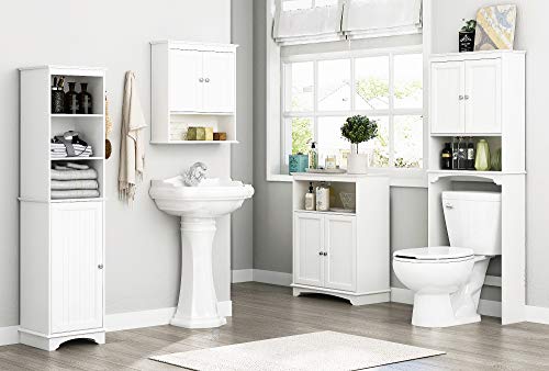 image for Spirich Home Bathroom Shelf Over-The-Toilet, Bathroom SpaceSaver, Bath
