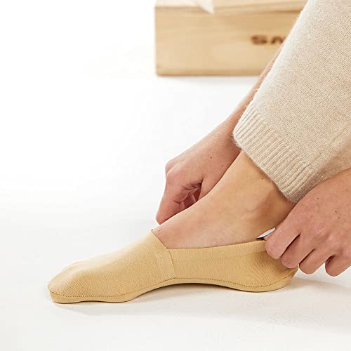 Image of Cloud No Show Socks Non Slip Loafer Sneaker Flats Boat Shoe Invisible Low Cut Liner Cotton Socks For Men and Women