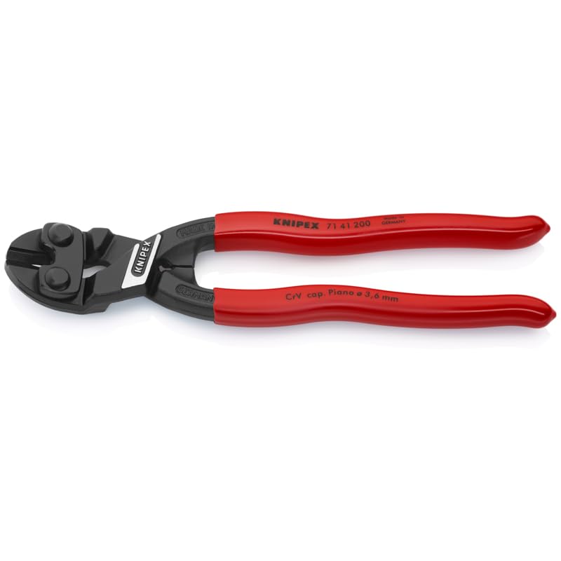 KNIPEX 71 41 200 Angeled High Leverage Cobolt Cutters with Notch