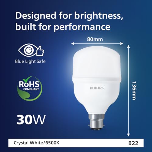 Image of PHILIPS 30W B22 LED Cool Day Light Bulb, Pack of 1, (929002030613 1)