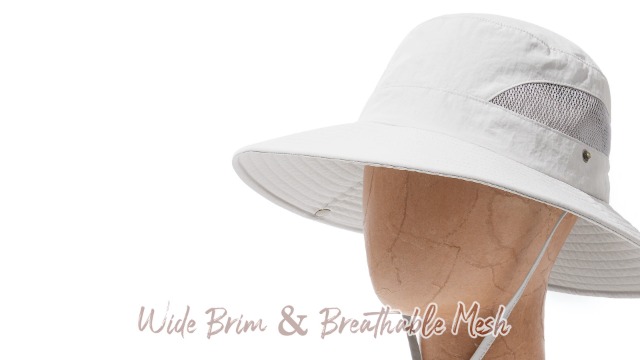 FURTALK Womens Sun Hat with Ponytail Hole Beach Hiking  display picture 2