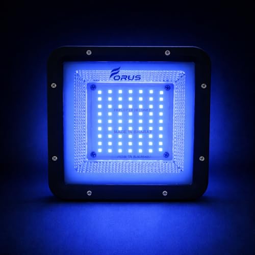 Image of Forus 50W Blue Color Flood Light Outdoor LED Waterproof Decorative Focus Lamp for Home Garden Events Security Terrace Landscape Pathway Building Festival Stage Party Celebration Lighting - 1 Pc