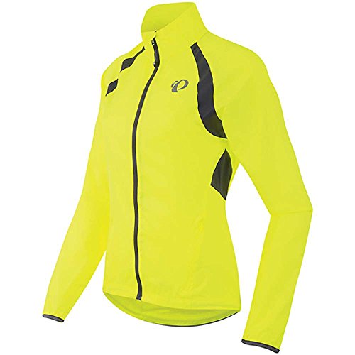 PEARL IZUMI Women's W Elite Barrier Jacket, Screaming Yellow/Smoked Pearl, Medium
