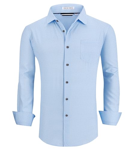 Alex Vando Mens Printed Dress Shirts Long Sleeve Regular Fit Button Down Shirt