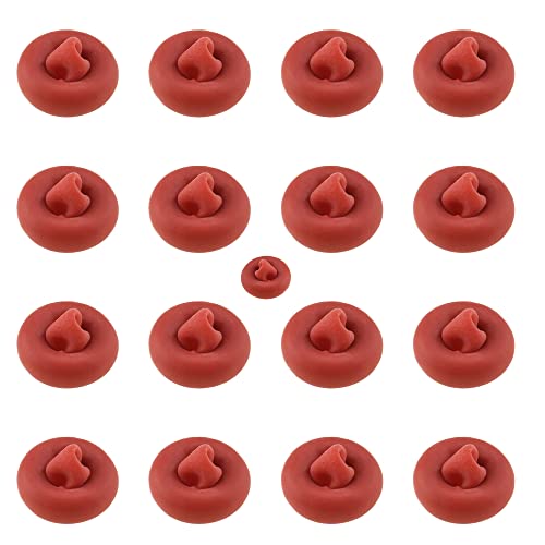 Image of HAHIYO 17Pcs Red Flexible Latex Caulk Cap Caulk Saver Cap Caulk Finishing Tool Caulk Tip Cover Caulking Tube Cover Tube Cap for Glass Cement Adhesives Sealing and Preserving Open Caulking Tube