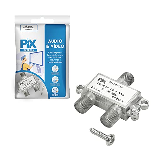 PIX Divisor de Antena 1 x 2 Vias - 5-900 Mhz