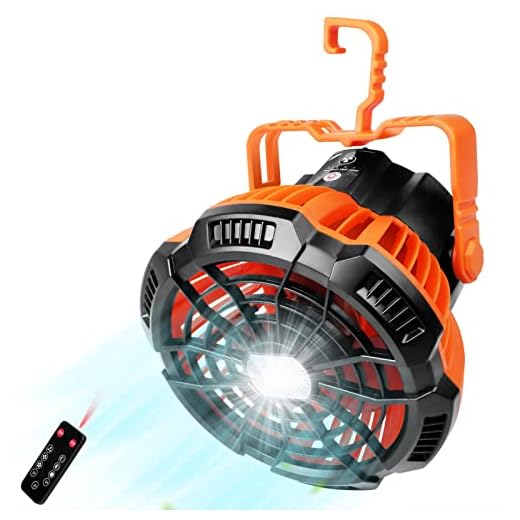 Ventilador de acampamento 2 em 1 Lanterna de suspensão Ventilador de barraca Lanterna Power Bank Ventilador de barraca para camping de pesca