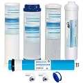 Geekpure 5 Stage Reverse Osmosis Replacement Filter Set with 75 GPD Membrane -Standard 10 Inch