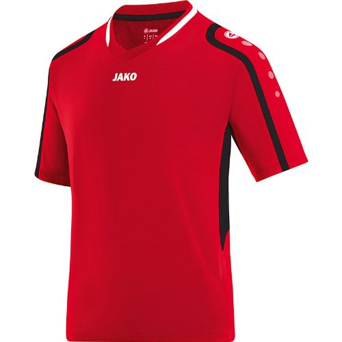 JAKO Herren Volleyball Trikot Block, Rot/Schwarz/Weiß, S, 4197
