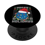 Design sportif moche pour homme et garçon, chemise de Noël, bowling PopSockets PopGrip Interchangeable