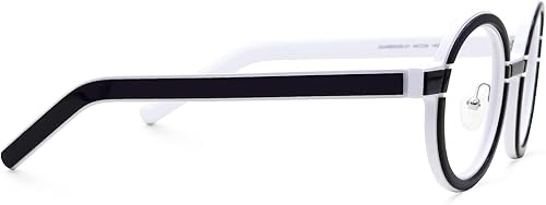 Miniatura 9 de VOOGLAM Gafas de bloqueo de luz azul de marco redondo gafas de moda negras para mujer antifatiga ocular y rayos UV