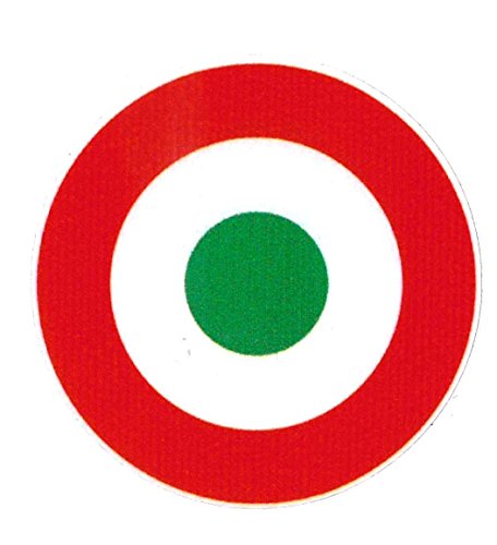 STICKERS ADESIVOCOCCARDA TRICOLORE DIAMETRO 8 cm...