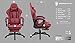 Dowinx Gaming Chair Big and Tall, Ergonomic Computer Chair with Footrest and Massage Lumbar Support, High Back Comfortable Gamer Chair for Adults 350Lbs PU Leather for Office Game, Red